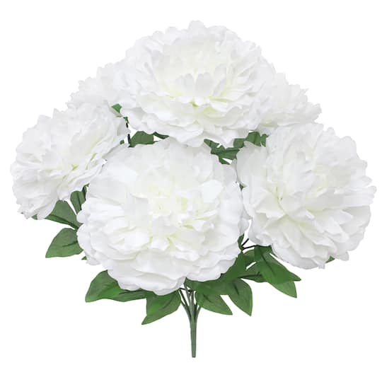 12 Pack: 21" White Peony Bush by Ashland®